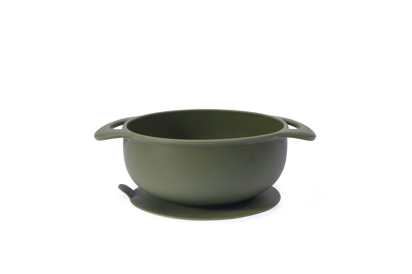 Suction Silicone Bowl - Olive