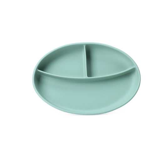 Silicone Suction Section Plate - Mint