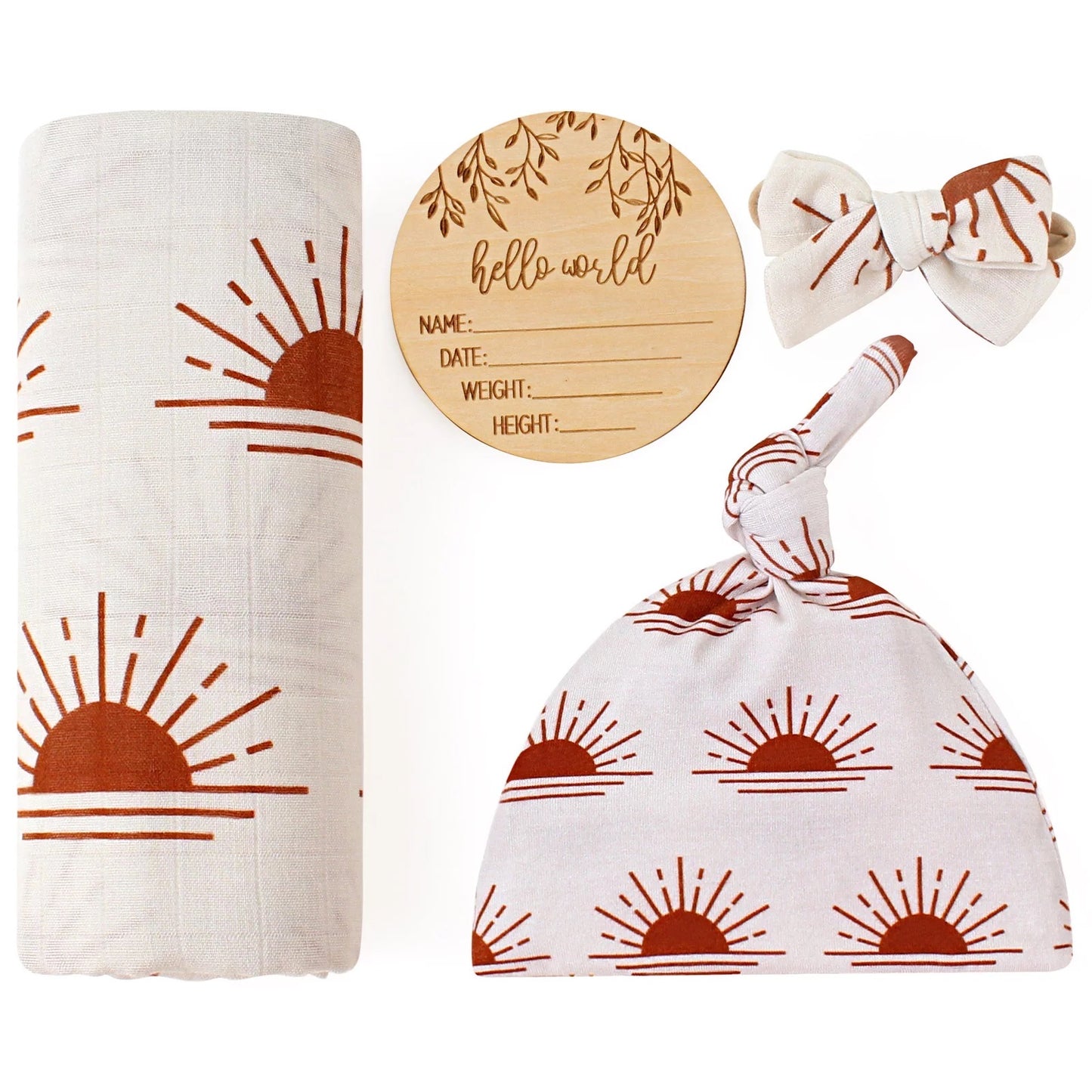 Sunrays Muslin Wrap Set